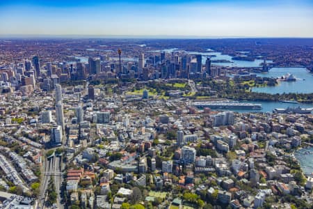 Aerial Image of ELIZABETH BAY, POTTS POINT, KINGS CROSS DEVELOPMENT