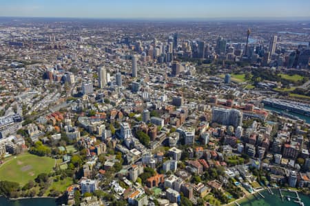 Aerial Image of ELIZABETH BAY, POTTS POINT, KINGS CROSS DEVELOPMENT