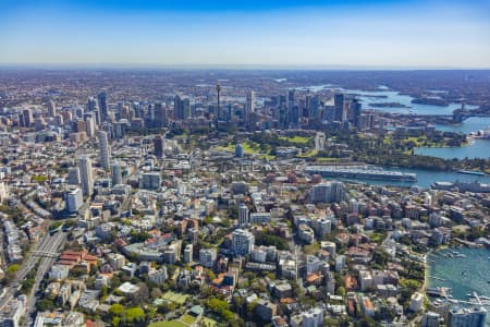 Aerial Image of ELIZABETH BAY, POTTS POINT, KINGS CROSS DEVELOPMENT