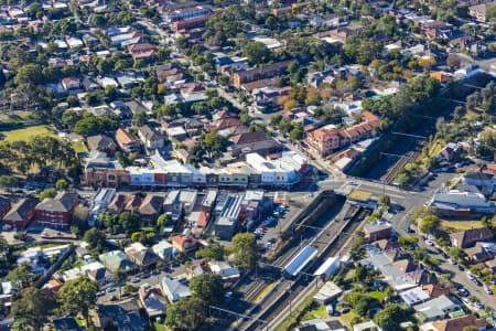 Aerial Image of HURLSTONE PARK STATION