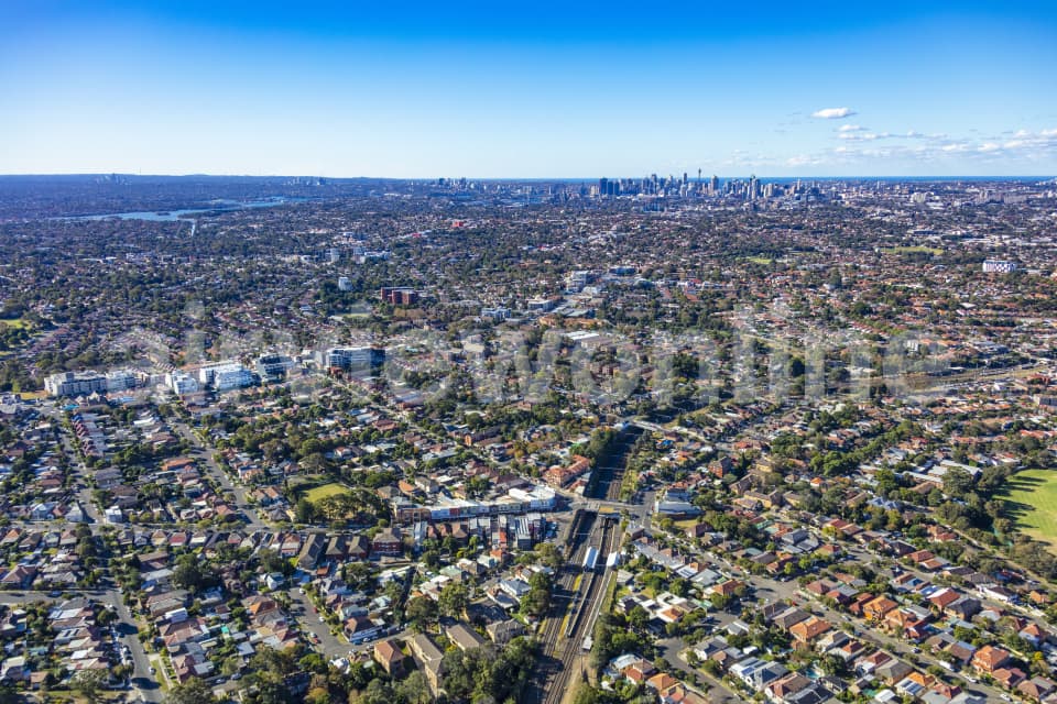 Aerial Image of Hurlstone Park Station