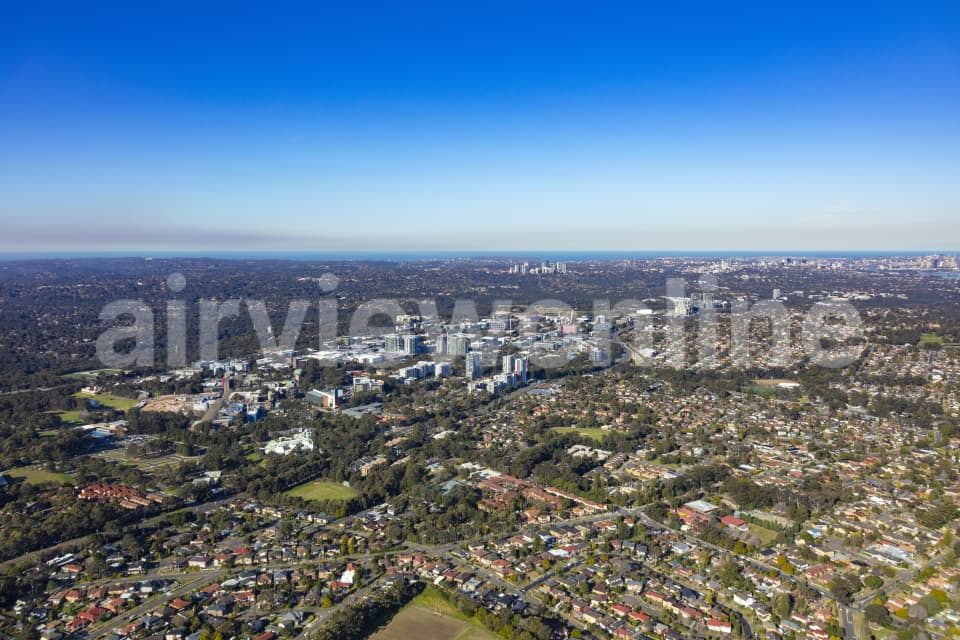 Aerial Image of Marsfield and Macquarie Park