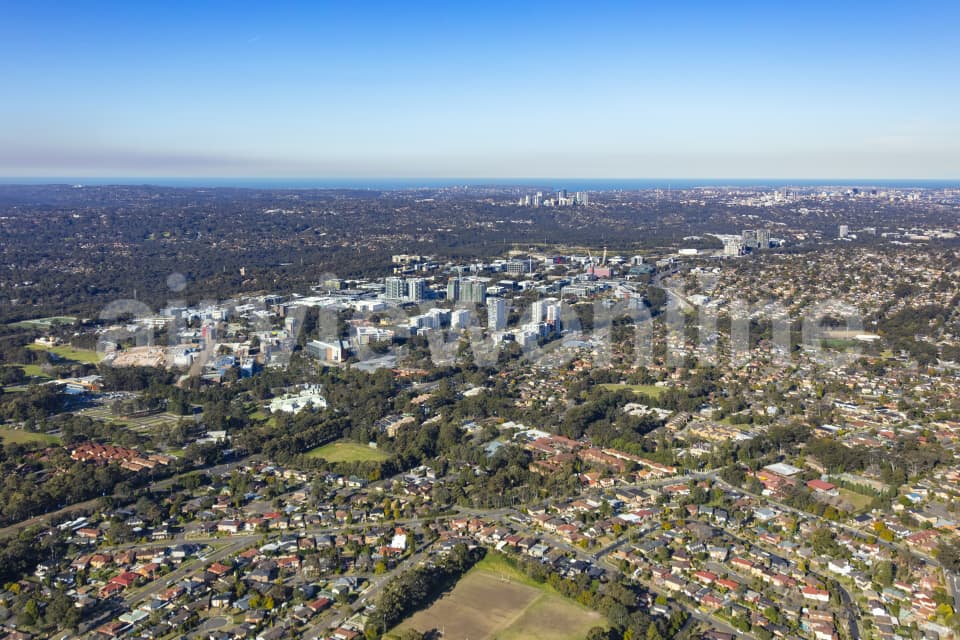 Aerial Image of Marsfield and Macquarie Park