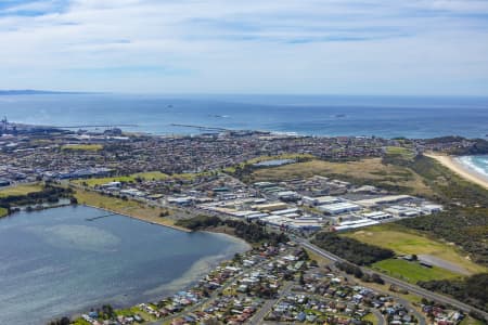 Aerial Image of PORT KEMBLA & WARRAWONG