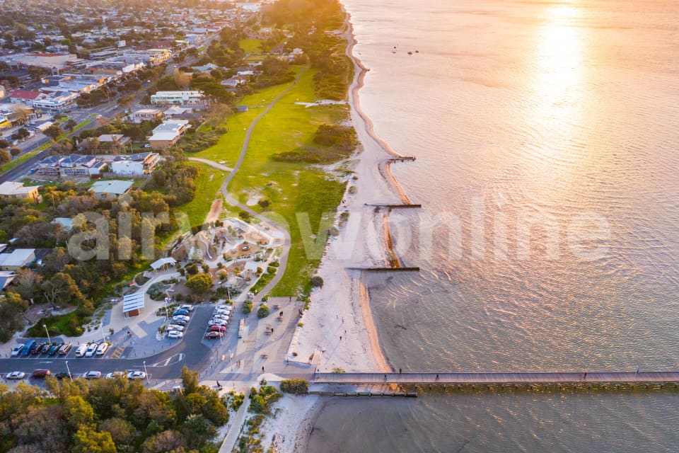 Aerial Image of Rosebud Pier and Foreshore
