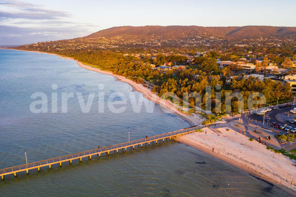Aerial Image of Rosebud Pier and Arthur\'s Seat