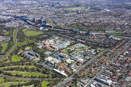 Aerial Image of THE ROYAL MELBOURNE HOSPITAL