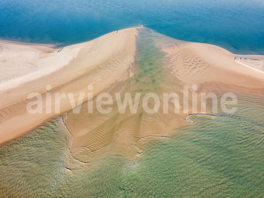 Aerial Image of Sand island in the Maroochy River