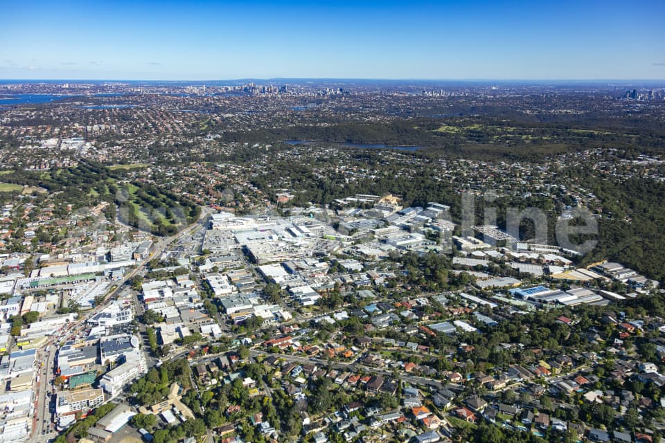 Aerial Image of Brookvale Commercial and  Industrial Areas