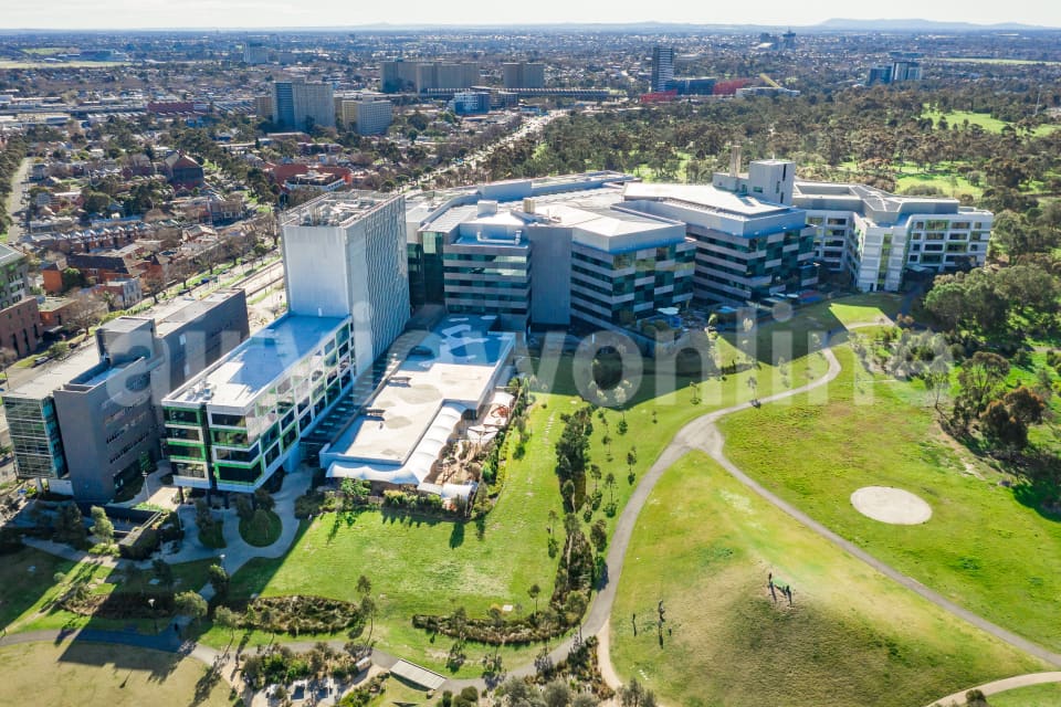 Aerial Image of Royal Melbourne Children\'s Hospital