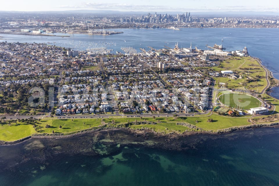 Aerial Image of Williamstown in VIC