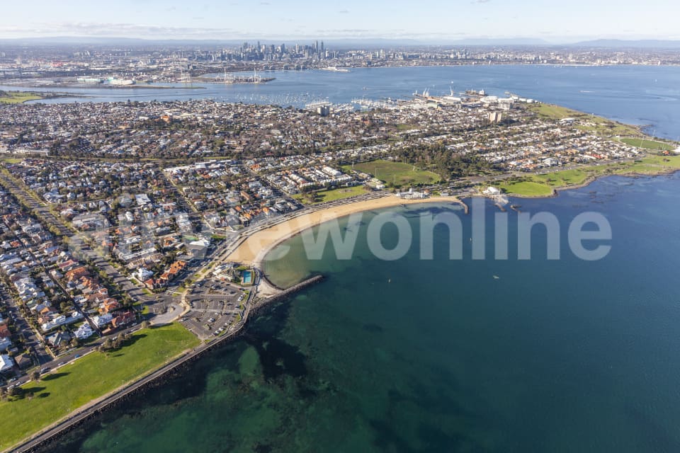 Aerial Image of Williamstown in VIC