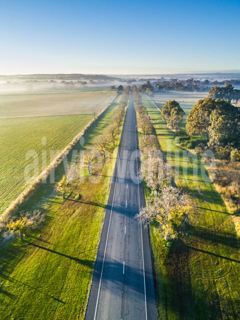 Aerial Image of Pyrenees Highway at Newstead