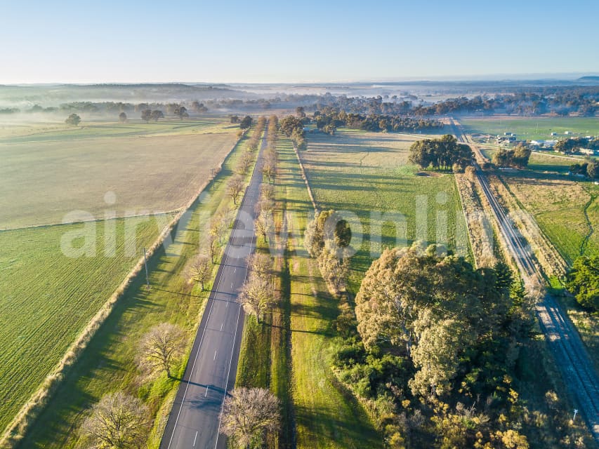 Aerial Image of Pyrenees Highway at Newstead
