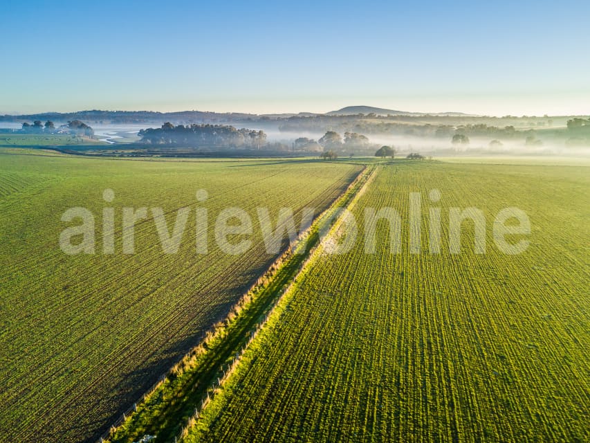 Aerial Image of Farmland at Newstead