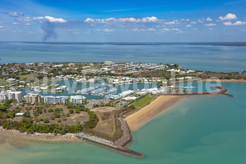 Aerial Image of Cullen Bay Luxury Homes and Marina Darwin