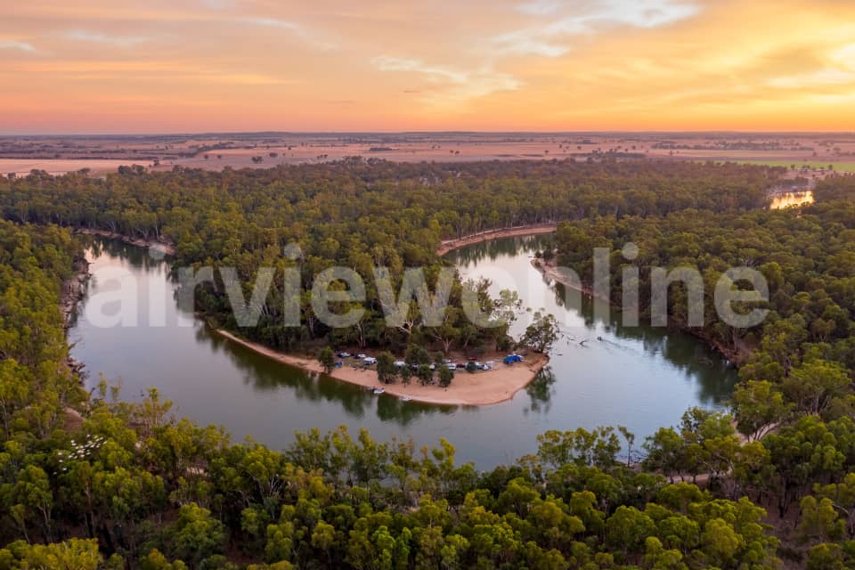 Aerial Image of Murray River near Cobram-Barooga