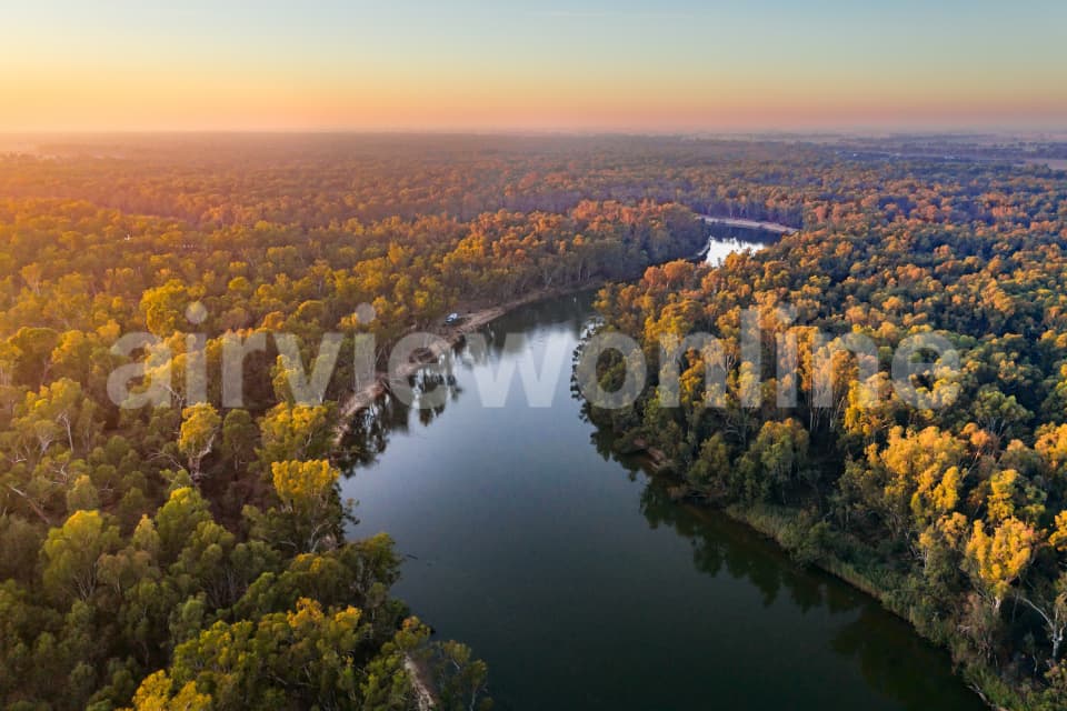 Aerial Image of Murray River near Cobram-Barooga
