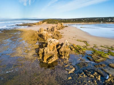 Aerial Image of ROCK FORMATIONS AT POINT ROADKNIGHT