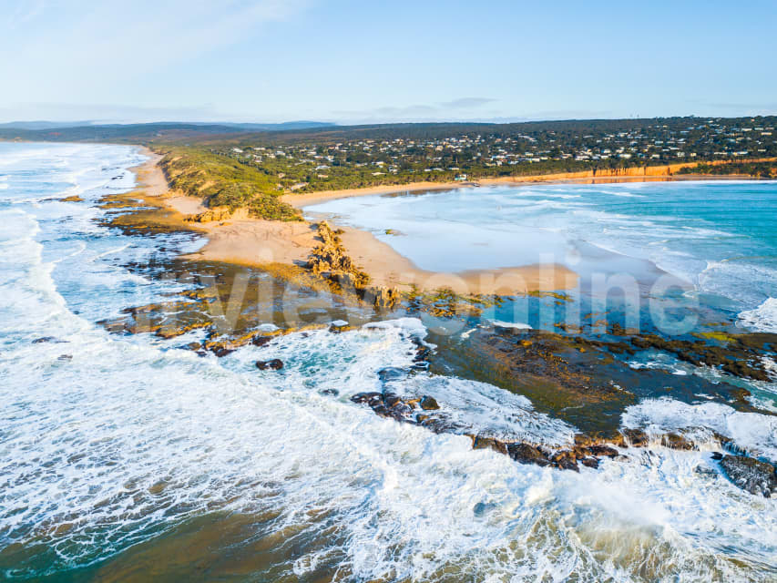 Aerial Image of Rocky coastline at Point Roadknight