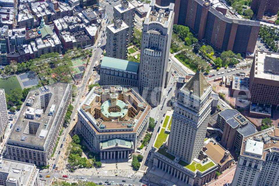 Aerial Image of New York County Supreme Court