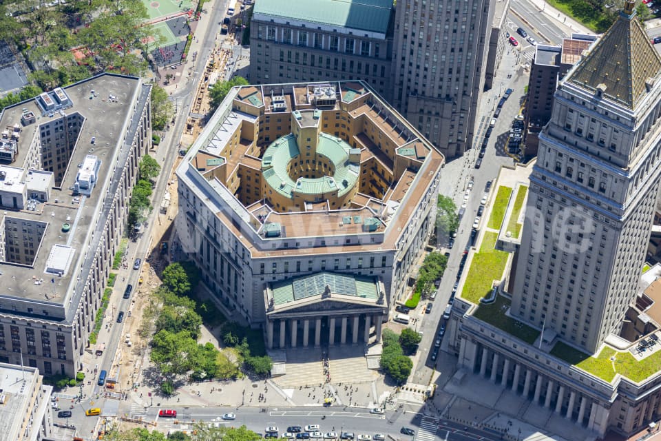 Aerial Image of New York County Supreme Court