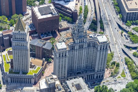Aerial Image of BROOKLYN BRIDGE CITY HALL STATION