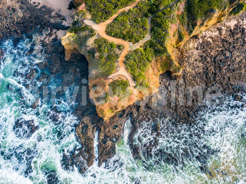 Aerial Image of Split Point, Aireys Inlet