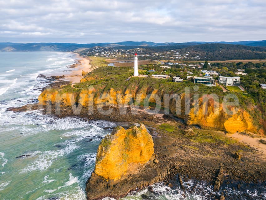 Aerial Image of Split Point Lighthouse at Aireys Inlet