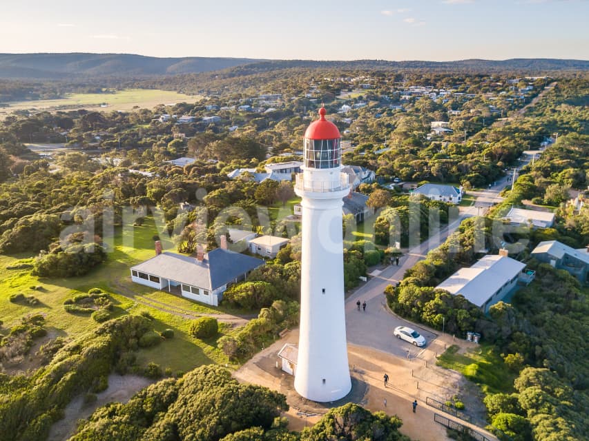 Aerial Image of Split Point Lighthouse and Aireys Inlet Township