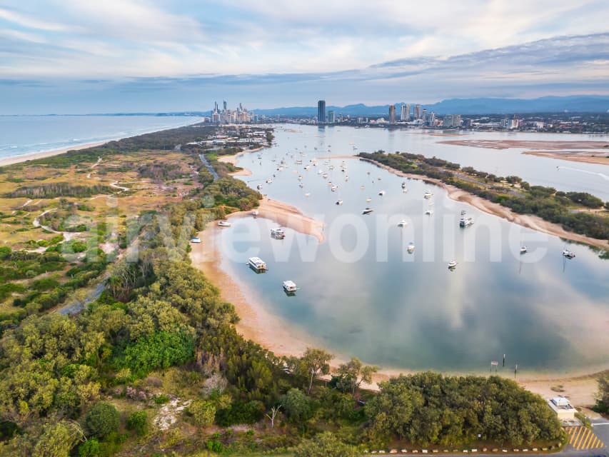 Aerial Image of The Spit Gold Coast, Queensland
