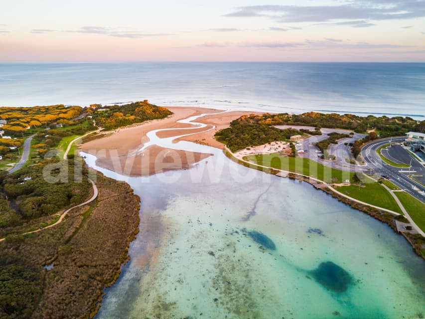 Aerial Image of Anglesea River mouth