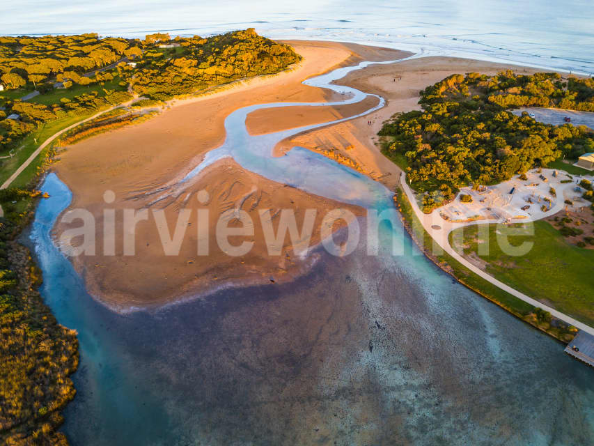 Aerial Image of Anglesea River mouth