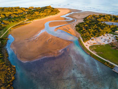 Aerial Image of ANGLESEA RIVER MOUTH