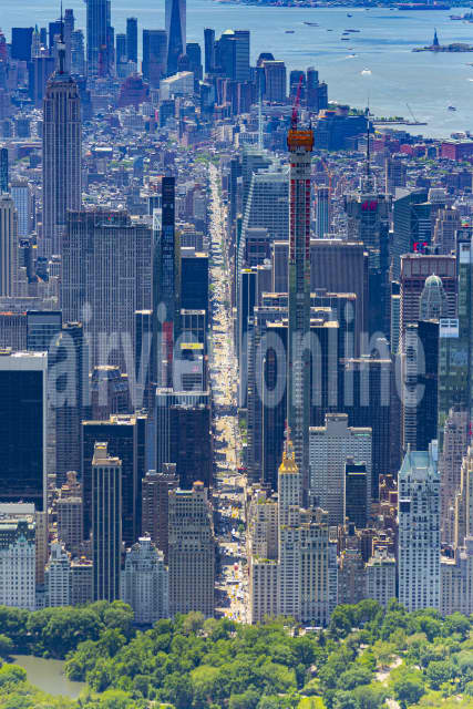 Aerial Image of 6th Avenue, New York City