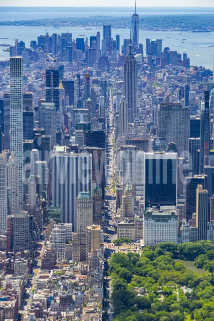 Aerial Image of 5th Avenue, New York City