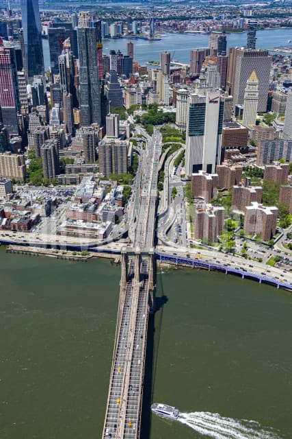 Aerial Image of Brooklyn Bridge, New York