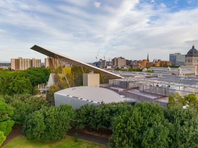 Aerial Image of MELBOURNE MUSEUM, CARLTON GARDENS AND MELBOURNE CBD