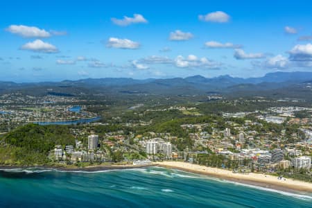Aerial Image of BURLEIGH HEADS