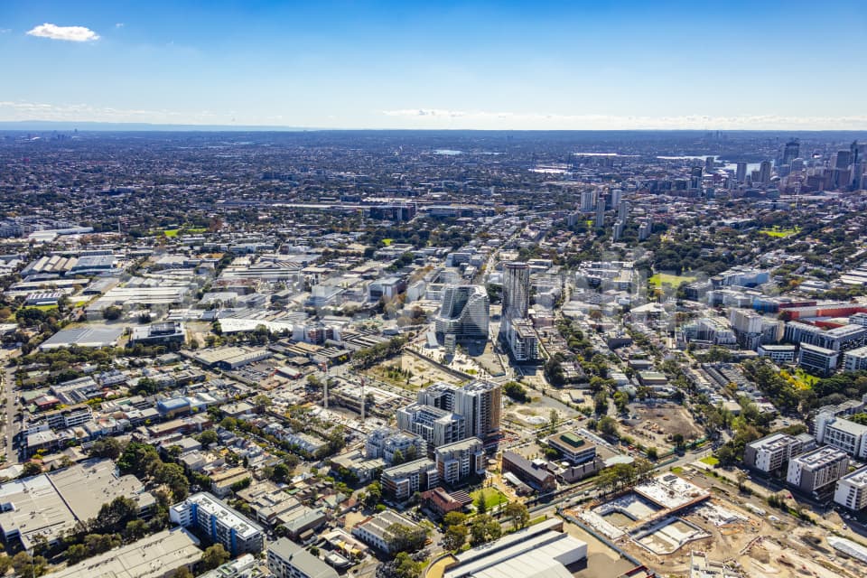 Aerial Image of Zetland and Green Square