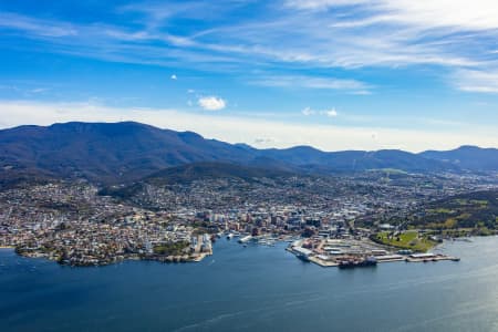 Aerial Image of HOBART CBD TASMANIA