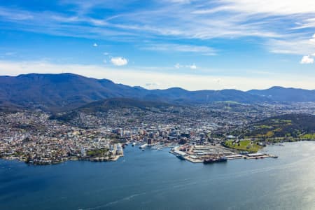Aerial Image of HOBART CBD TASMANIA