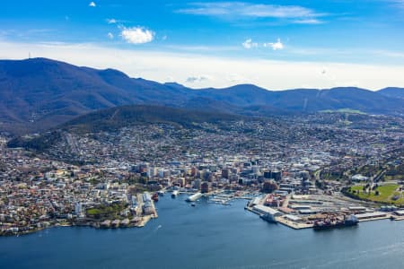 Aerial Image of HOBART CBD TASMANIA