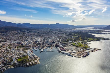 Aerial Image of HOBART CBD TASMANIA