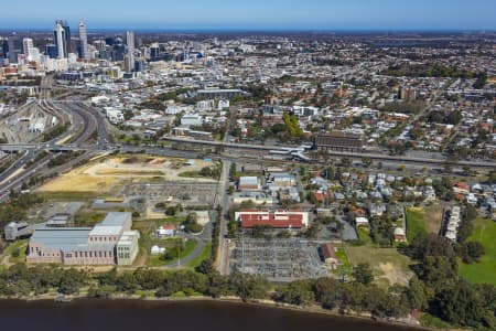 Aerial Image of EAST PERTH STATION