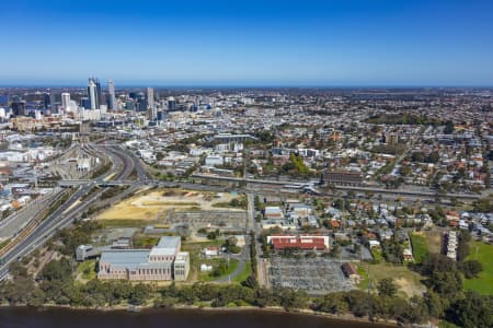 Aerial Image of EAST PERTH STATION