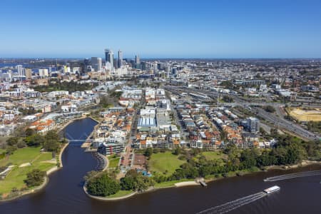Aerial Image of CLAISEBROOK COVE EAST PERTH