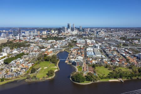 Aerial Image of CLAISEBROOK COVE EAST PERTH