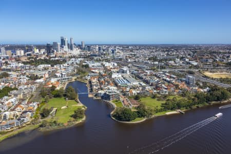 Aerial Image of CLAISEBROOK COVE EAST PERTH