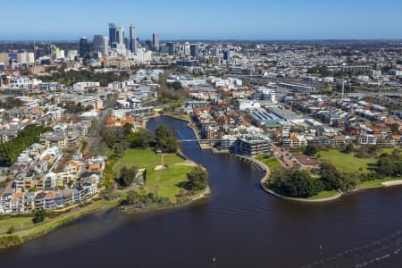 Aerial Image of CLAISEBROOK COVE EAST PERTH